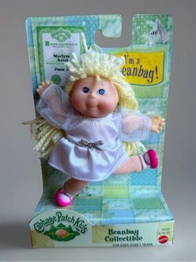 Cabbage Patch Kids Bean Bag Collectible Vintage Marlyss Ariel